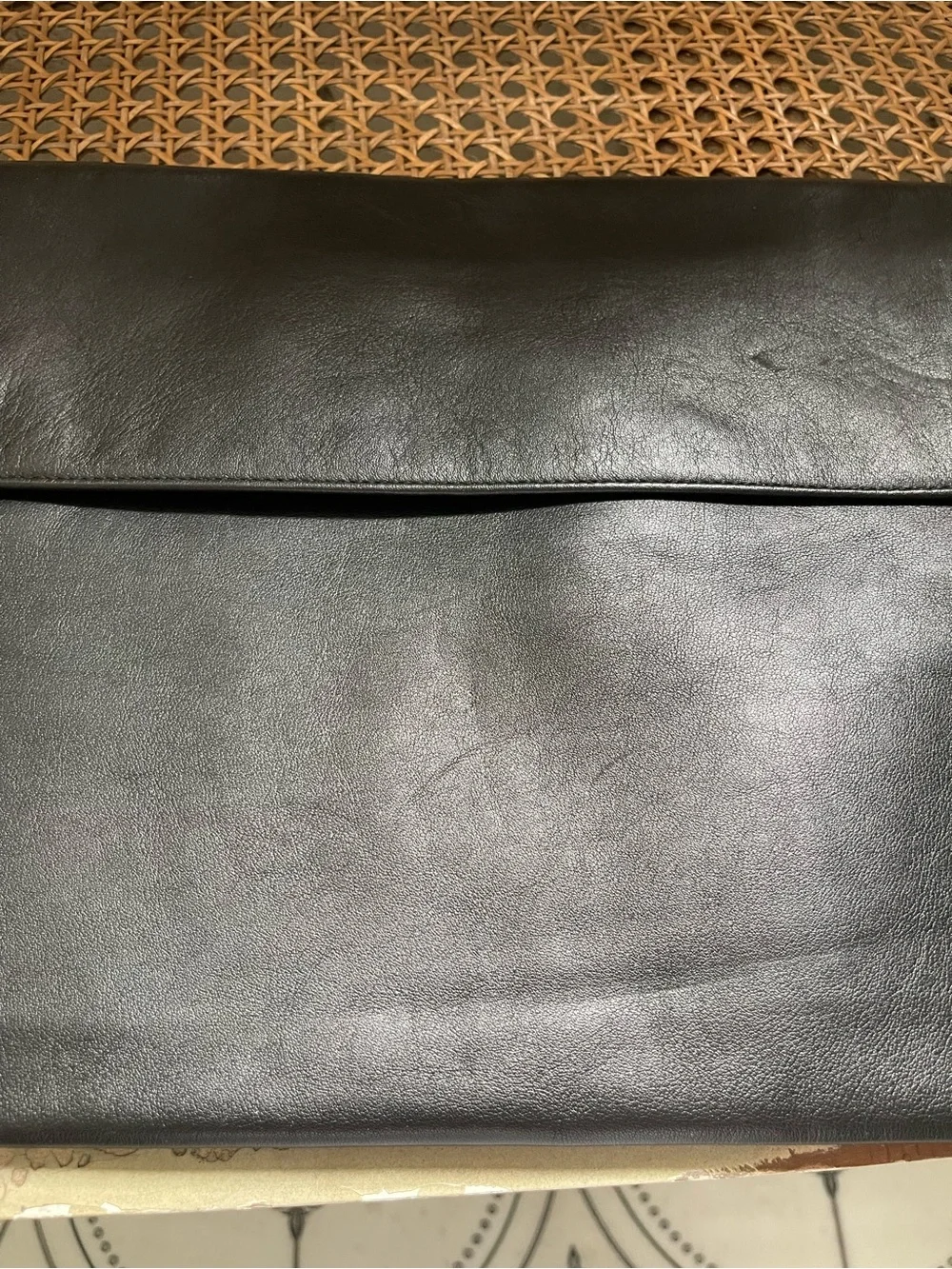 T. Anthony Black Leather Portfolio/Document sleeve